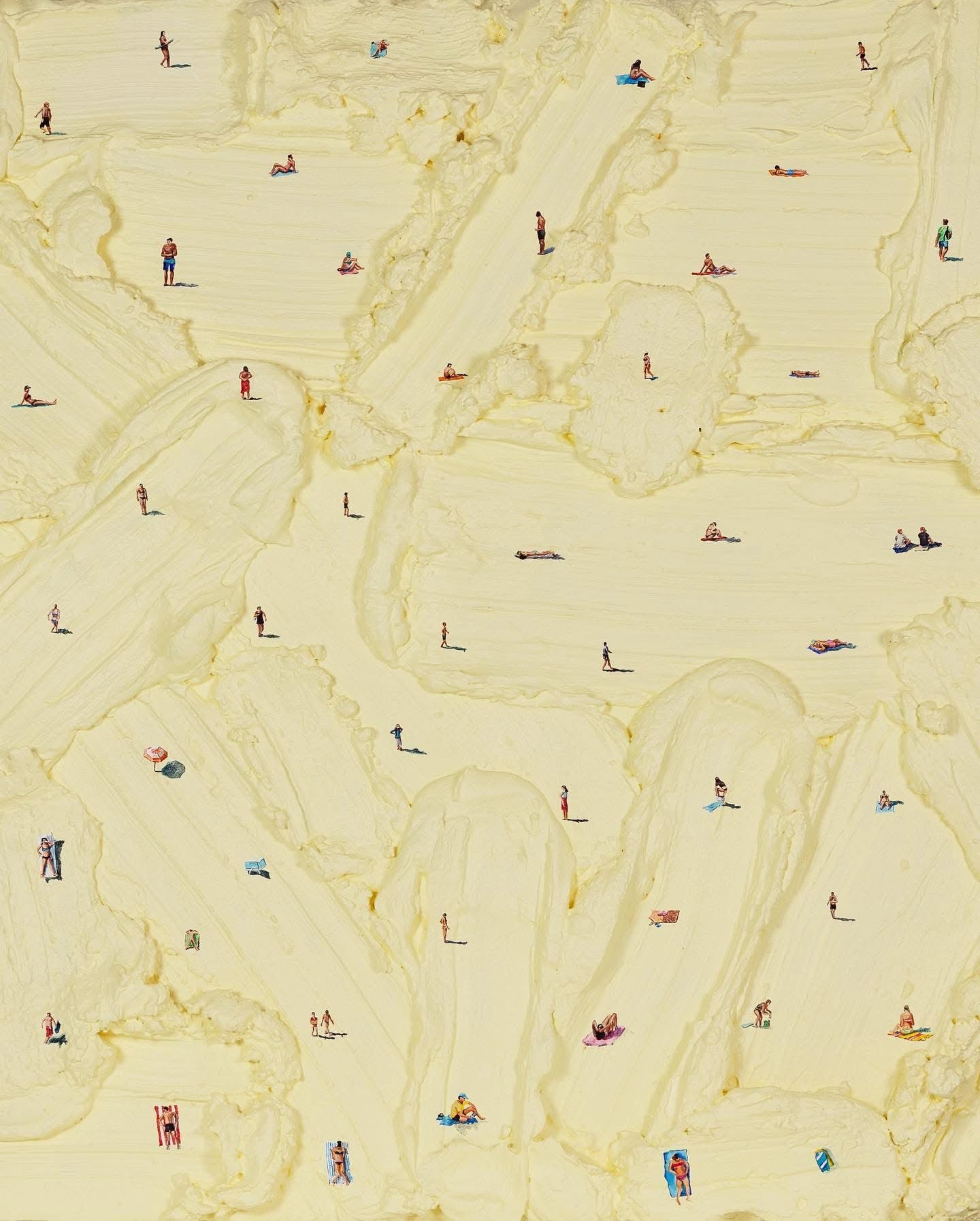 Tan Lines inspired by Werner Hand-painted on Canvas