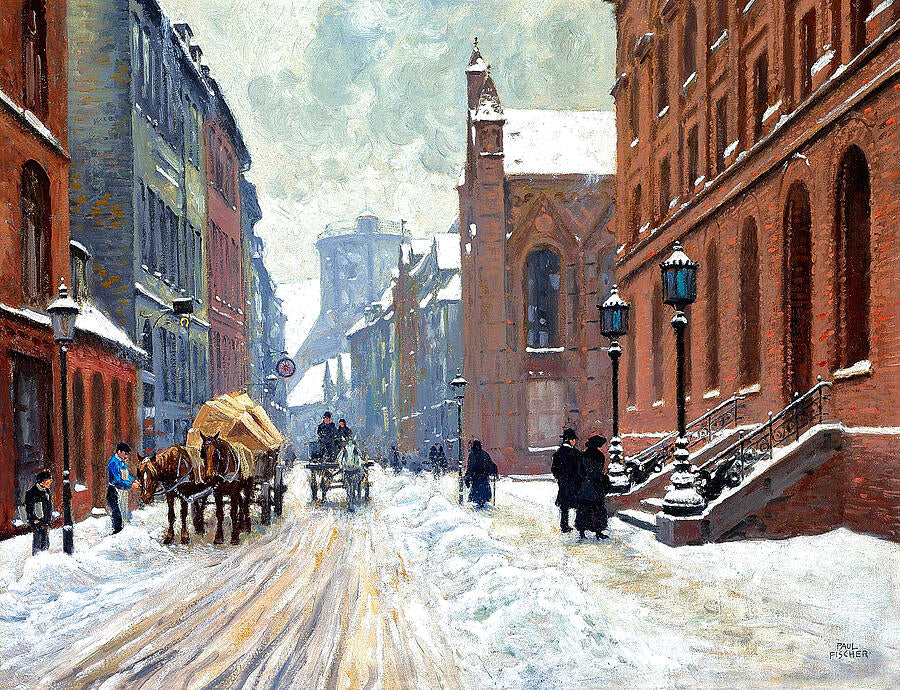 Hand painted reproduction Winter series