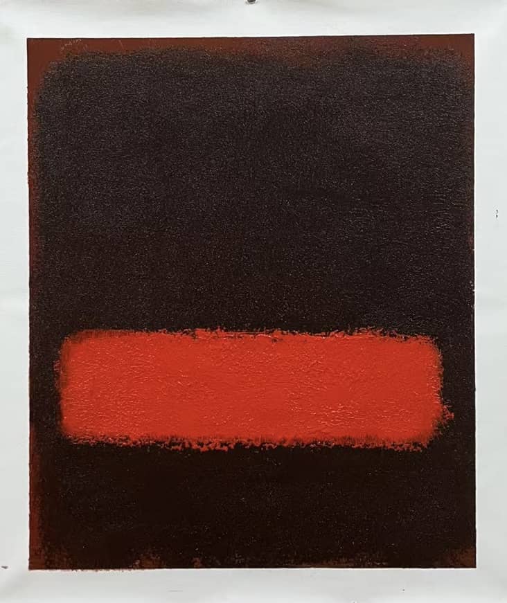 Black and Red by Mark Rothko, Oil Painting Reproduction on Linen Canvas
