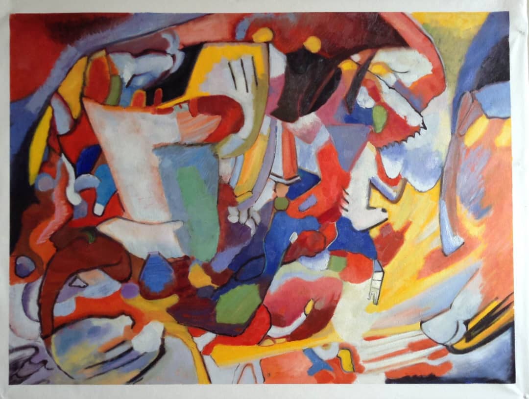 Composition VII by Wassily Kandinsky, Oil Painting Reproduction on Linen Canvas